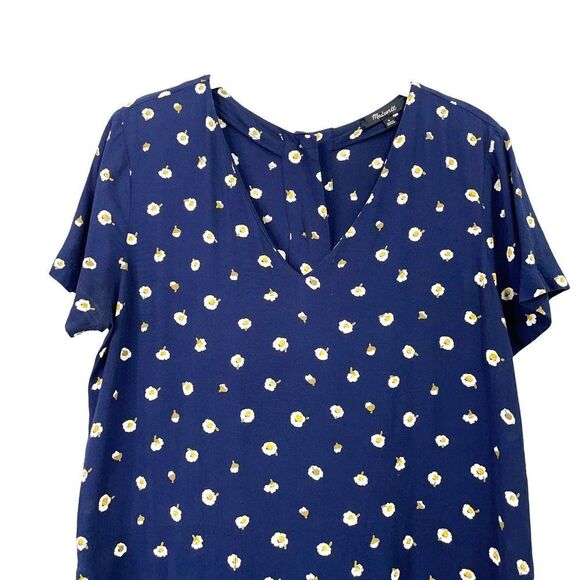 Madewell Button-Back‎ Easy Dress in Daisy Dots Sz S - Picture 5 of 12